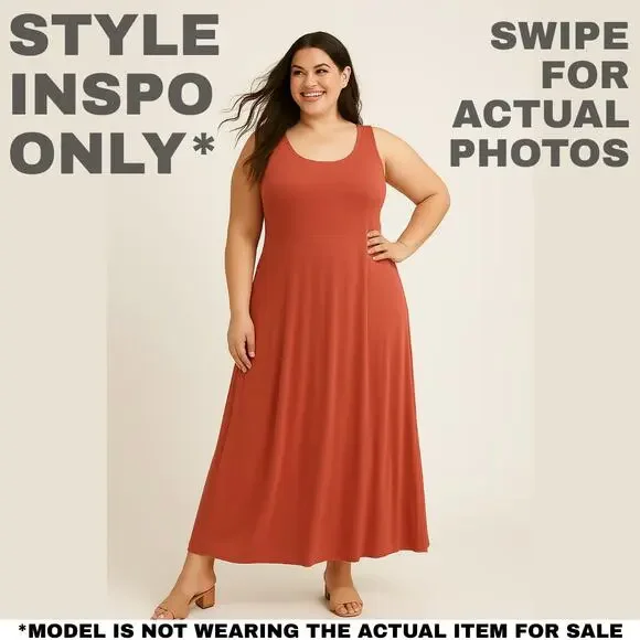 Market & Spruce Maxi Dress – Size XL | Terracotta Rose [0396] - Picture 3 of 9